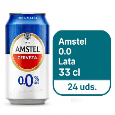 AMSTEL 0'0 LATA 33 CL. (24 UNI)