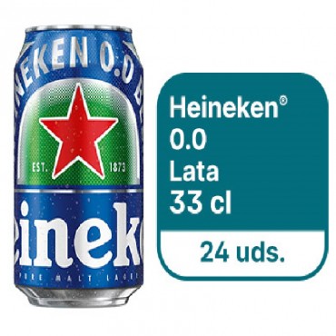 HEINEKEN 0'0 LATA 33 CL (24 UNI)