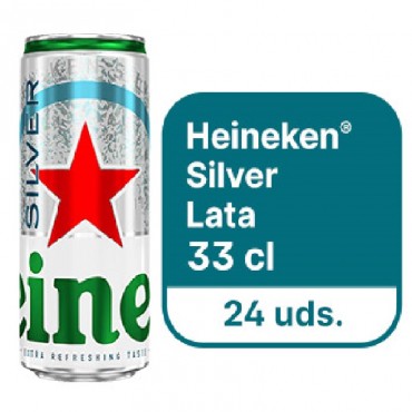 HEINEKEN SILVER LATA 33 CL. (24 UNI)