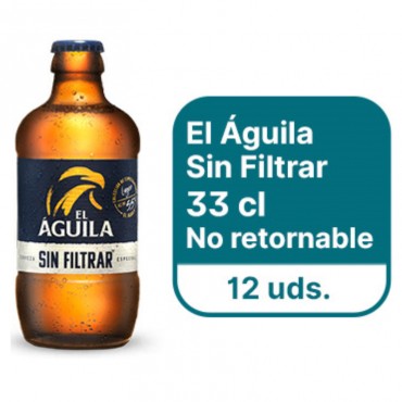 EL AGUILA SIN FILTRAR 33 CL N/R (12 BOT)