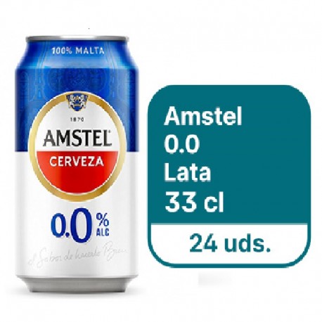 AMSTEL 0'0 LATA 33 CL. (24 UNI)