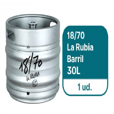 18/70 LA RUBIA BARRIL 30 LITROS